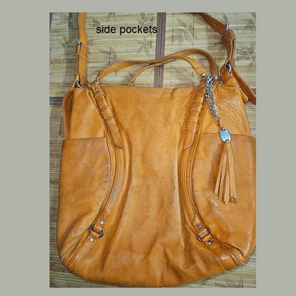 Shoulder/Crossbody/Handbag/Satchel/leather/vibrant color/bohemian - Picture 11 of 11